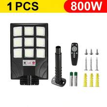 1200W Luz solar súper brillante 900000LM Luz de pared solar de ultra alta potencia para exteriores Iluminación de a prueba de agua Luz de jardín con sensor de movimiento Luz de patio, garaje y calle Foco