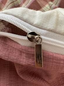 Set de lenjerie de pat pentru dormitor, 3/4 bucăți, moale și confortabil, cu dantelă, model în carouri, de înaltă calitate, include 1 husă de pilotă, 1 cearșaf, 1/2 fețe de pernă, fără umplutură, potrivit pentru dormitor, cămin, uz casnic, disponibile în mai multe dimensiuni