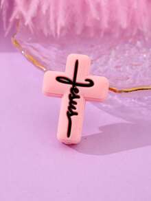 1/5/10pcs Fashionable Cartoon Halloween Cross PVC Soft Rubber DIY Accessories For Beading, Suitable For Family, Couples, Friends Handmade Jewelry Making Pendant, Necklace, Earrings, Keychain, Phone Chain, Decorative Gifts