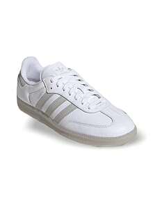 Adidas Samba OG 男式运动鞋运动经典休闲健身舒适缓震易搭配白灰色 JI3206 - 白色 - 查看 2