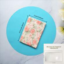 1 件 A5/A6 玫瑰图案布书套，计划簿封面保护壳日记本封面保护套办公文具用品，赠送 1 个透明放大镜，可用作书签 - 單件 - 查看 15