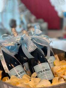 定制普罗塞克香槟酒标、定制普罗塞克酒标、定制葡萄酒防水酒标、葡萄酒酒标、周年纪念、母亲节礼物、父亲节礼物、伴娘求婚礼物、香槟生日礼物、个性化订婚礼物 - 彩色 - 查看 2