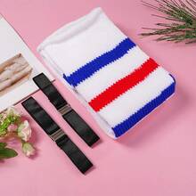 Plus Size Thigh High Socks- Long Womens Knitted Over Knee High Leg Warmer - màu đen - Xem 4