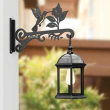1pc 10-Inch Metal Plant Hanger - Decorative Wall Mount Rack With Bird Design, Suitable For Indoor And Outdoor Use - Hanging Bracket For Plants, Flower Baskets, Bird Feeders, Lanterns - Patio, Garden, Home Decor - Black - View 4