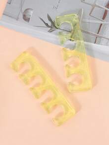 2个装硅胶趾间分离器，采用柔软灵活的硅胶材质，适用于涂抹指甲油和修脚。 - 彩色 - 查看 10