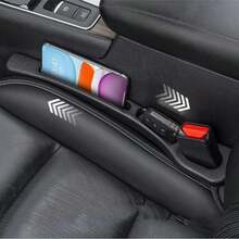 40cm/15.7inch Soft Gel Car Seat Gap Filler - Large Size Soft Gel Car Seat Side Organizer, Fits Tightly To Seat And Armrest, Can Store Phone And Other Items