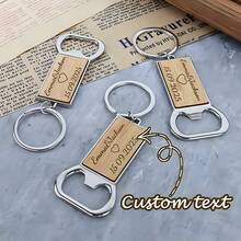 Personalisierter, individuell geschnitzter Holz-Weinöffner und Bier-Flaschenöffner als Hochzeitsgeschenk, personalisierter Holzgriff-Öffner, Urlaubsgeschenk, Weihnachtsgeschenk, Hochzeitsartikel