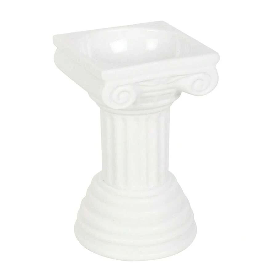 Something Different Greek Column Oil Burner (White) - 100% Mixed - (SD9767) - White - View 1