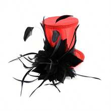 1pc Mini Top Hat Headband Fascinator Hat Women Hats Mini Hat Top Hat Tea Party Headwear Costume Hat For Women, Wedding Items, Hair Accessories, Derby Hat, Gifts, Gala Night - Multicolor - View 3