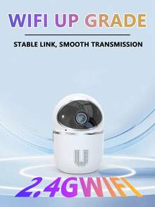 Indoor Smart Security Camera 360° Rotation Baby Pet Monitor With Two-Way Audio And SD Card Video Storage