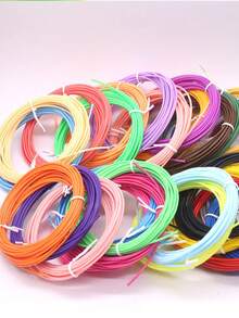 50m/Rollo Filamento para Bolígrafo 3D, PLA, 1.75mm de diámetro, 10 colores aleatorios, 5m cada uno - pla50 metros - Ver 6