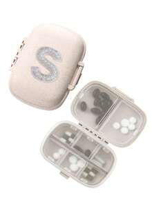 1pc Portable Dual Layer 8 Slot Pill Box, Mini Compact Pill Organizer - Pill Case Tablet Storage Container, Weekly Pill Box, Medication Dispenser - Multicolor - View 26