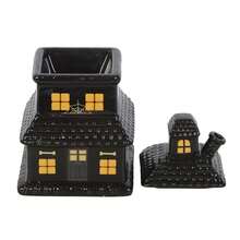 Something Different Haunted House Oil Burner (Black) - 100% Mixed - (SD10140) - Black - View 3