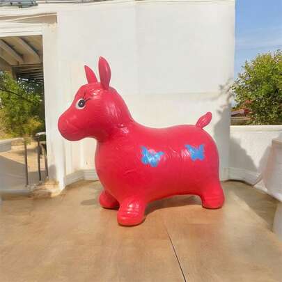 1 pieza 58*48*26cm Caballito Brincador Inflable - Saltarín Espacial con Asa + Animales para Montar (Set Amigos Rebote) Caballo Inflable Saltarín - Brincolín Espacial con Asa, Animales para Montar y Rebote Caballito Brincador Inflable: Saltarín Espacial + Animales para Montar (Amigos Rebote)