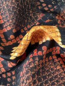 Bộ bikini hai mảnh họa tiết da báo dành cho nữ, thích hợp cho kỳ nghỉ biển và lễ hội Halloween, mùa hè 2025. - Da rắn vàng - Xem 7