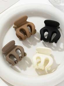 8 件 Edium 爪形发夹，女士哑光 2 英寸矩形和 1.6 英寸双排齿小发爪夹，适用于稀疏/中等细发质，发夹，发夹，发夹，接发夹，休闲秋冬发饰，适合女士度假装扮 - 彩色 - 查看 20