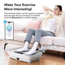 MERACH Vibration Plate Exercise Machine, Whole Body Workout Fitness Platform With Motor Speed Control, Adjustable Settings For Home Training And Shaping - Xem 2