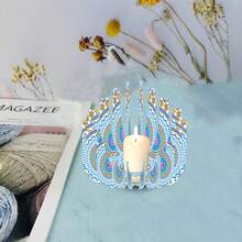 Bộ tranh đính đá 1 chiếc, Chân nến hình hoa sen, Chủ đề phong cách Bohemian, Chân nến lắp ráp thủ công bằng Acrylic với họa tiết khảm đá quý pha lê, Trang trí trung tâm nến sáp thanh lịch, Thích hợp cho đám cưới, nhà riêng, Giáng sinh, Ngày của Mẹ, Năm mới, Trang trí tối giản hiện đại, Thủ công mỹ nghệ. - Nhiều màu - Xem 15