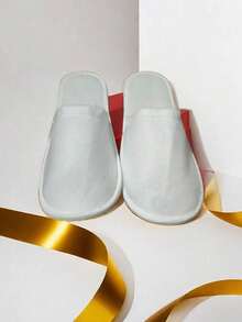 20 paires/10 paires/5 paires/1 paire Pantoufles jetables d'hôtel avec semelles épaisses pour les invités, la maison, les voyages, portables, pliables pour l'hôtel, le salon de beauté - Multicolore - Voir 1