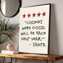 Canvas Vintage Christmas Tree Wall Arts Posters Unframed, Perfect For Living Room & Bathroom Decor Ideal Winter Holiday Christmas Party Gift - Multicolor - View 5