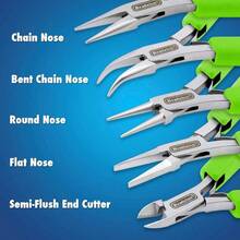 201A - 011 Slim Chain Nose Pliers Jewelry Making - 5,75 pulgadas (14,60 cm) - Ver 3