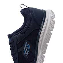 Skechers 男士跑步鞋 BURNS 2.0 系带休闲运动鞋，户外运动鞋，日常通勤休闲鞋，户外旅行舒适休闲鞋，8790359-NVY - 海軍藍色 - 查看 10