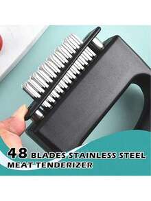Kitchen Gadgets 1pc Meat Tenderizer Needle & Pork Shredder & Stainless Steel Meat Pounder Tool For Kitchen Bbq Steak & Chicken  Gadgets Tools Christmas Stuff Cooking Christmas - màu đen - Xem 5