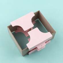 Juego de abrazaderas de ensamblaje de esquinas/divisores para hacer cajas de regalo, guía de cubiertas de libros, manualidades de encuadernación de libros, artesanía de cartón prensado DIY - Multicolor - Ver 9