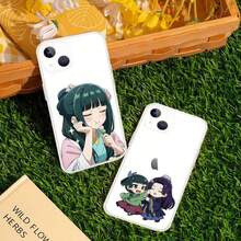 Custodia per telefono Apothecary Diaries Maomao compatibile con 17, 16, 15, 14 Plus, 13, 12, 11 Pro Max, cover posteriore trasparente e antiurto - compatibile con custodia 17, custodia 17 Pro, custodia 17 Pro Max