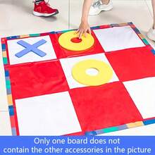 1pc Giant Tic-Tac-Toe Team Game, Interactive Multiplayer Challenge For Team Cohesion Cooperation And Fun For Family Holiday Party Interaction Outdoor Group Building Activitie(Only One Board Does Notcontain The Other Accessories In The Picture)