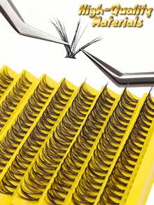 Elara 200 Cluster 30D 簇状睫毛，D 型卷翘，10-16 毫米混合长度，蓬松轻盈柔软的仿貂皮睫毛，DIY 睫毛延长套装，可重复使用，轻盈便携，非常适合初学者、日常妆容、婚礼、派对、音乐节、旅行、角色扮演和节日礼物。可打造惊艳的猫眼和狐狸眼妆容。