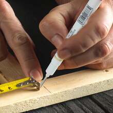 TEHAUX 8 Marcadores De Agujero Profundo De Cabeza Larga Marcador De Puntas De Carpintero De 20 Mm De Largo Marcadores Permanentes Impermeables De Secado Rápido Rotulador De Pintura Color - 1 - Ver 10