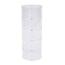 InSyoForeverEC Scatola porta cinture a 5 strati, scatola porta cinture in acrilico, espositore multifunzionale per accessori, diametro 5,11 pollici - chiaro - Visualizzare 9