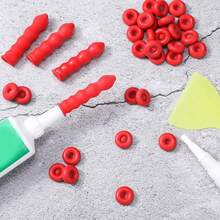 5Set (10pcs/Set) Re-Sealable Caulk Protective Cap Caulking Nozzle Caps Tube Tips Covers - Red - View 3