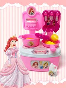 Disney 迪士尼公主厨房玩具套装。烹饪游戏益智塑料儿童玩具。儿童角色扮演厨房玩具。 - 粉色 - 查看 5