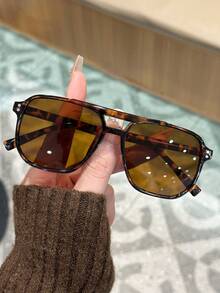 3 pares de gafas de moda para playa con diseño calado, adecuadas para uso diario, vacaciones en la playa, combinación con atuendos de pesca y ocio en la playa - Marrón café + amarillo + azul - Ver 5