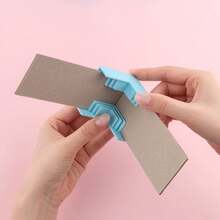 Juego de abrazaderas de ensamblaje de esquinas/divisores para hacer cajas de regalo, guía de cubiertas de libros, manualidades de encuadernación de libros, artesanía de cartón prensado DIY - Multicolor - Ver 8