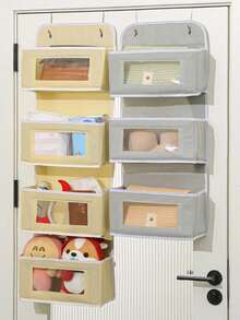 Giá treo đồ trên cửa có túi lớn - Vải bền, tuyệt vời cho phòng ngủ, phòng tắm, phòng đựng thức ăn - Thiết kế tiết kiệm không gian cho quần áo, khăn tắm và nhiều thứ khác, Giá treo và lưu trữ tủ quần áo, Kệ treo, tuyệt vời cho tã, đồ chơi, đồ ăn nhẹ, đồ dùng thiết yếu cho thanh thiếu niên, Giá treo đồ phòng tắm và tủ quần áo, Tổ chức, Giá treo đồ trên cửa, - Nhiều màu - Xem 2