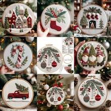1PC Christmas Pattern Hand-Embroidered DIY Material Package Set, Equipped With An English Guidebook, Is Particularly Suitable For Home Decoration, Christmas Handicraft Atmosphere Decoration, Room Decoration, Christmas Gifts, And A Perfect Gift For Handicraft Enthusiasts - Multicolor - View 11