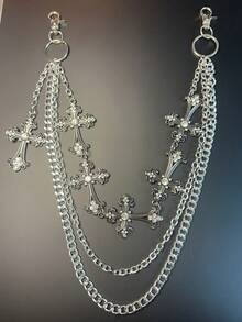 交叉裤链、钱包链、复古链、双层链、嘻哈朋克风、牛仔裤链、口袋链、男士钥匙链