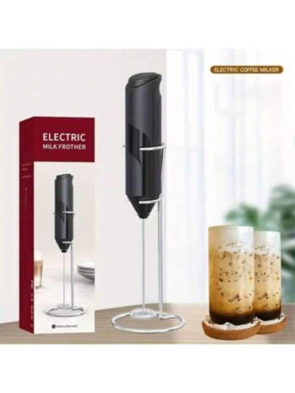 1pc Mini Milk Frother, Mini Milk Foamer, Mini Coffee Stirrer (Battery Not Included), Suitable For Home, Office, Travel