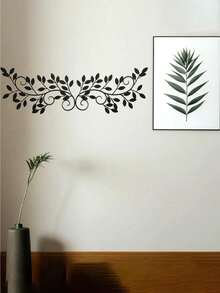 2 Pack Black Metal Leaf Wall Art Hanging - Botanical Wall Decor For Living Room, Bedroom, Farmhouse & Boho Style, Aesthetic Plant Lover Gift, Housewarming Gift - 彩色 - 查看 8