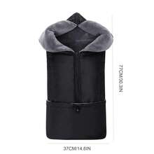 Baby Stroller Bassinet Sleeping Bag With Detachable Windproof Foot Cover, Padded Stroller Footmuff For Warmth