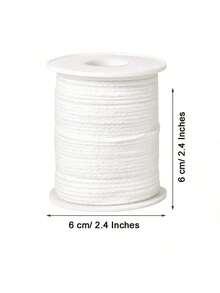 3 Roll 183 Meters Candle Wicks, Wax Wick, Lamp Wick, Candle Wick Rope, Cotton Candle Wicks Roll, Handmade Candle Supplies, Smokeless Cotton Candle Wick For DIY Handmade Candle Making Candles DIY Craft
