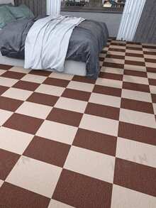 10pcs Office Floor Mats, Large Commercial Area Self-Adhesive Cement Floor Tiles, Bedroom Interlocking Square Floor Mats, Multi-Color Options