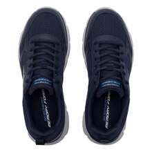 Skechers 男士跑步鞋 BURNS 2.0 系带休闲运动鞋，户外运动鞋，日常通勤休闲鞋，户外旅行舒适休闲鞋，8790359-NVY - 海軍藍色 - 查看 7