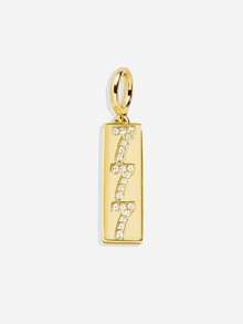 1PC Angel Digital Pendant, Jewelry Pendant, Necklace, Brass Women's Band, Rhinestone Pendant, Personalized , Geometric Quadrilateral