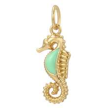 1pc Enamel Seahorse Copper Pendant, Personalized , Handmade DIY Necklace, Bracelet, Phone Charm Pendant, Suitable For Thanksgiving Wear Or Gift - Yellow Gold - View 5