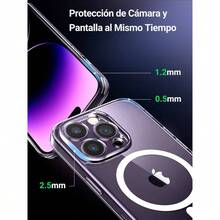 Funda Magntica para, Case Antidesgaste, Anti - Amarillo con Proteccin de la Lente y Cadas, Antigolpes Respaldo Transparente, Carcasa 6.5 Pulgadas - iPhone 14 Pro Max - Ver 7