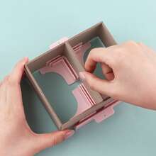 Juego de abrazaderas de ensamblaje de esquinas/divisores para hacer cajas de regalo, guía de cubiertas de libros, manualidades de encuadernación de libros, artesanía de cartón prensado DIY - Multicolor - Ver 10